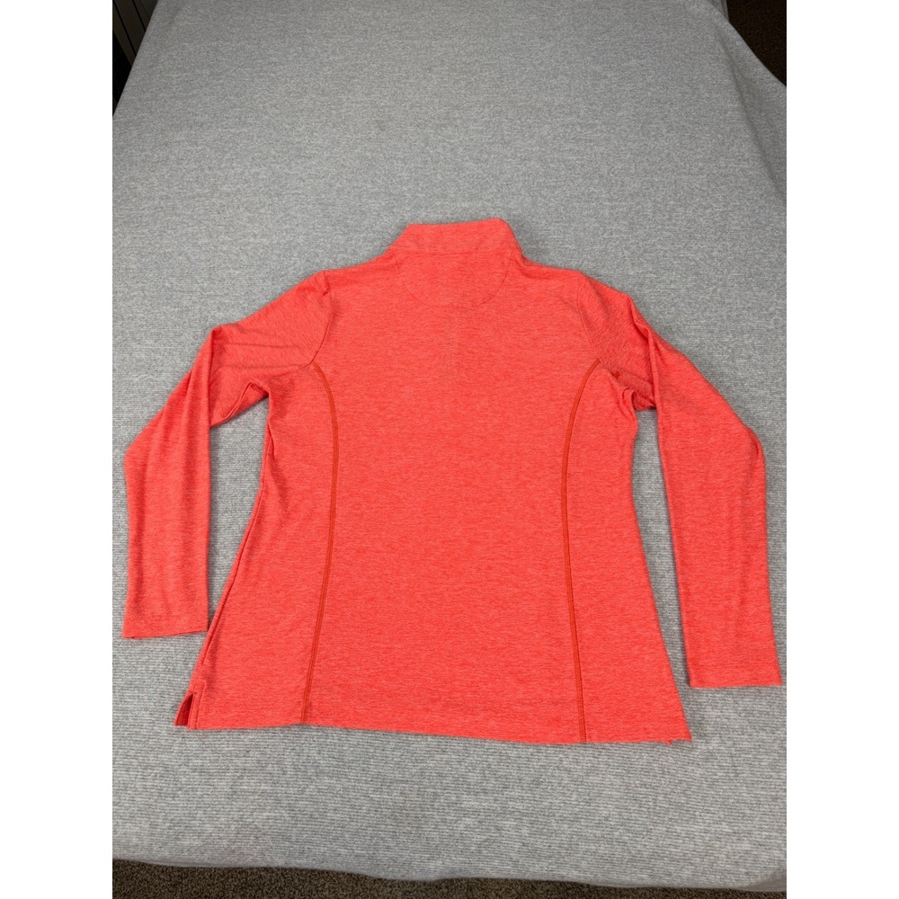 Masters Peter Millar Womens Coral Heather Quarter Zip Golf Pullover M - Picture 16 of 16
